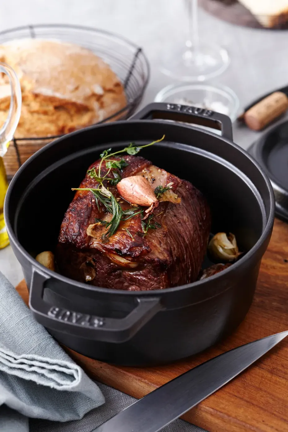 Olla de hierro fundido Staub redonda 5,2 l, negro