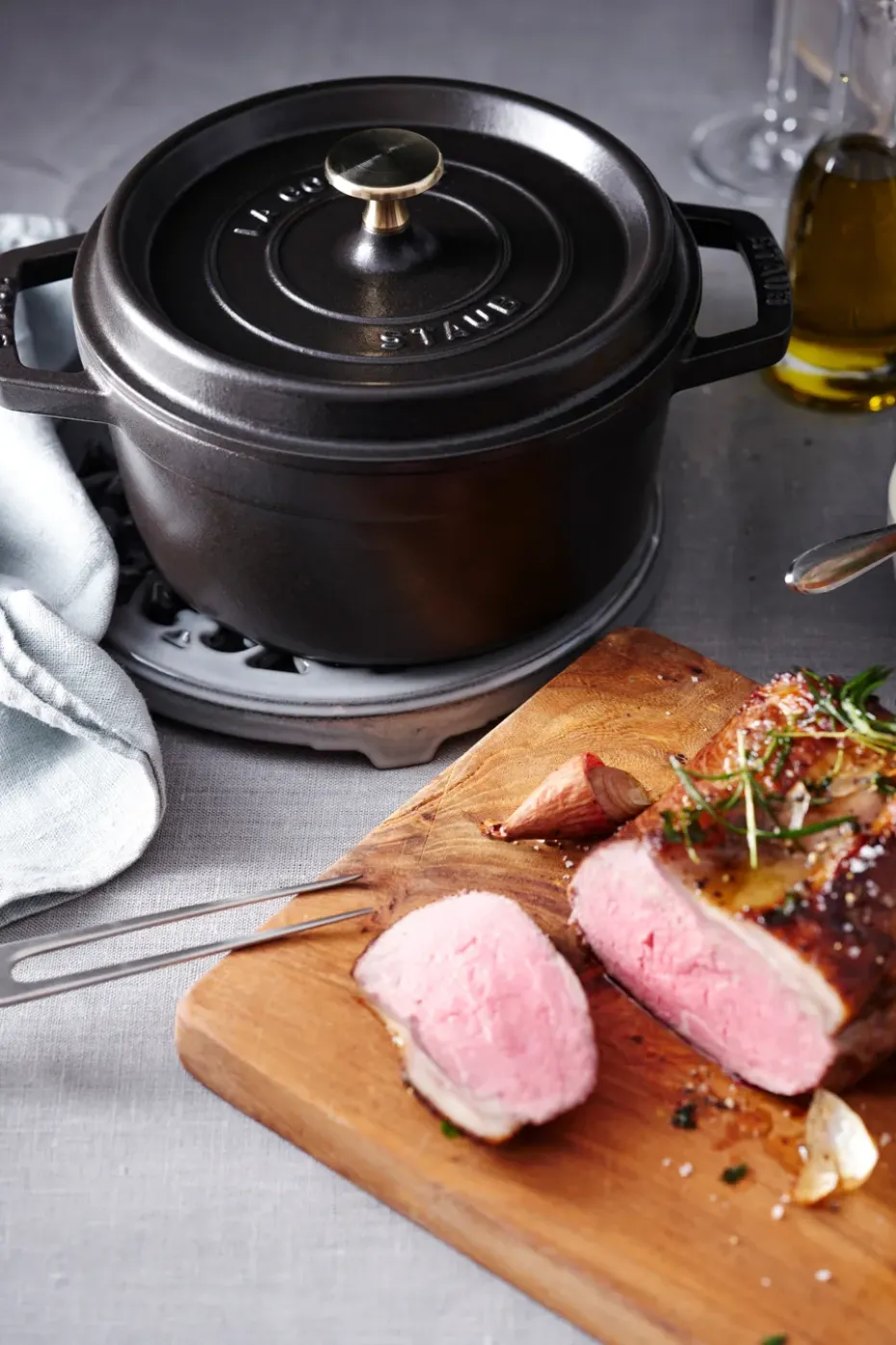Olla de hierro fundido Staub redonda 5,2 l, negro