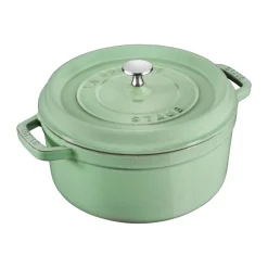 Olla de hierro fundido Staub redonda 3,8 l, Salvia