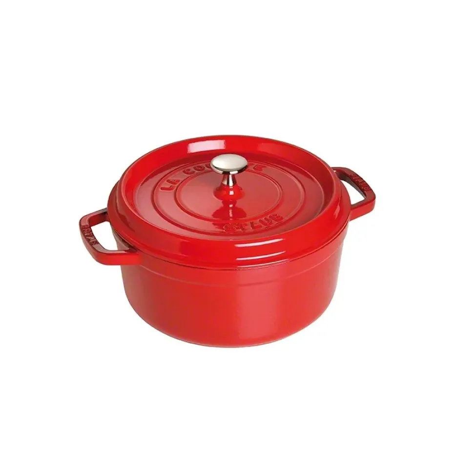 Olla de hierro fundido Staub redonda 3,8 l, rojo