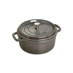Olla de hierro fundido Staub redonda 3,8 l, gris