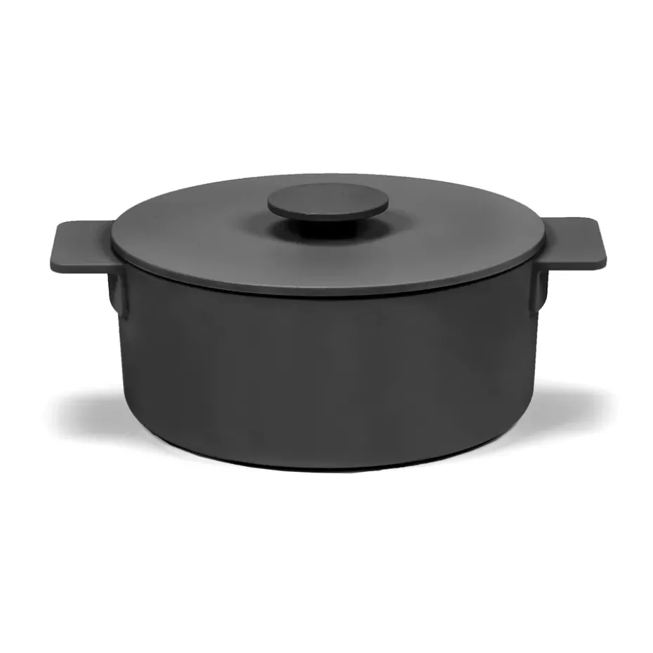 Olla de hierro fundido Surface negro, 3 L