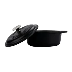Olla de hierro fundido Victoria, previamente curada, 1,9 L