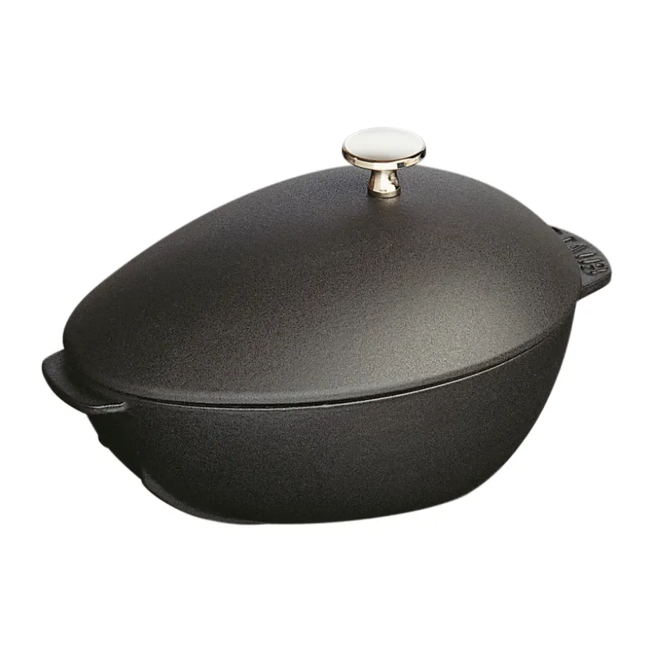 Olla de mejillones de hierro fundido Staub 2 l, negro