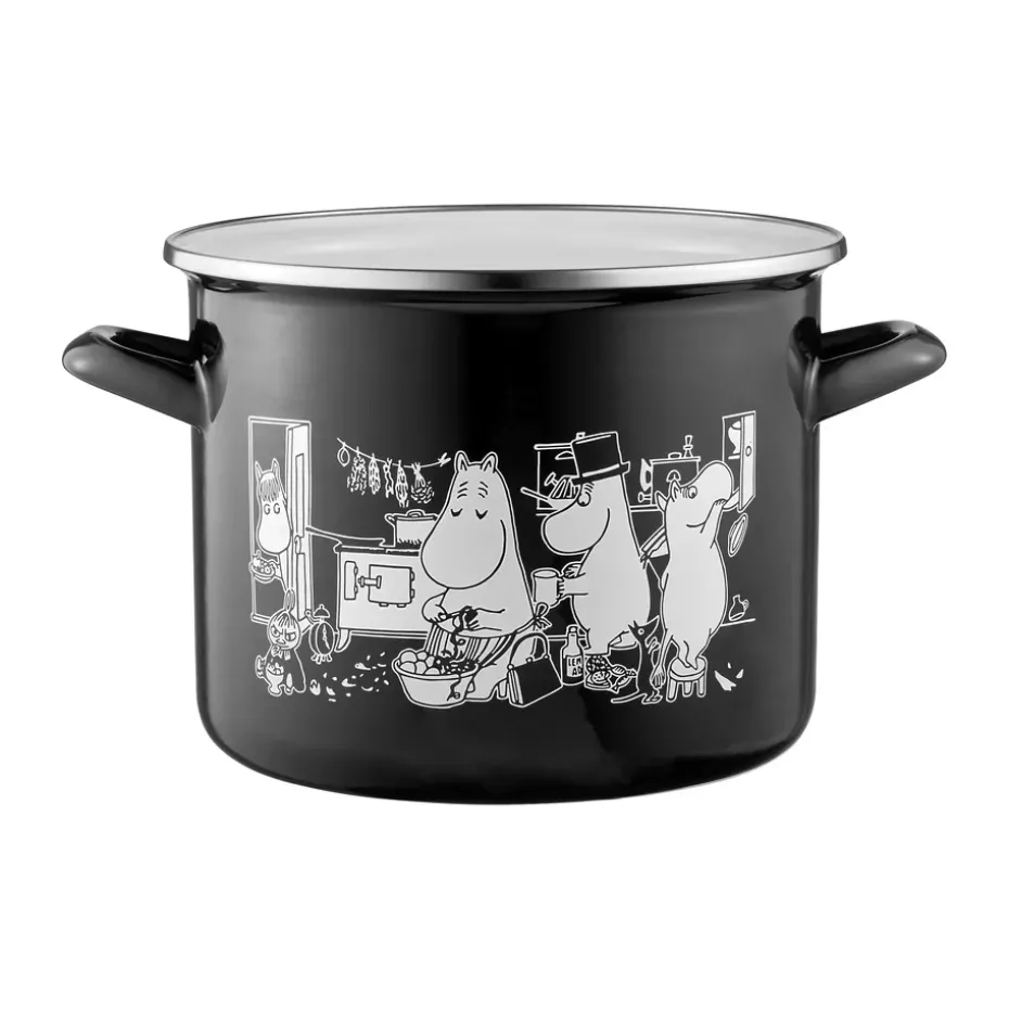 Olla esmaltada Mumin con tapa alta 3,5 L, Cocina