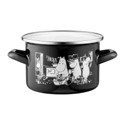 Olla esmaltada Mumin con tapa alta 1,5 L, Cocina
