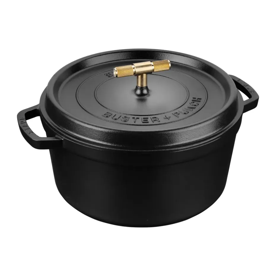 Olla hierro fundido Buster & Punch latón, 6,75 L