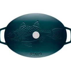 Olla La Mer ovalada, tres capas de esmalte, 32 cm