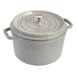 Olla modelo alto Staub redonda 4,8 L, White Truffle