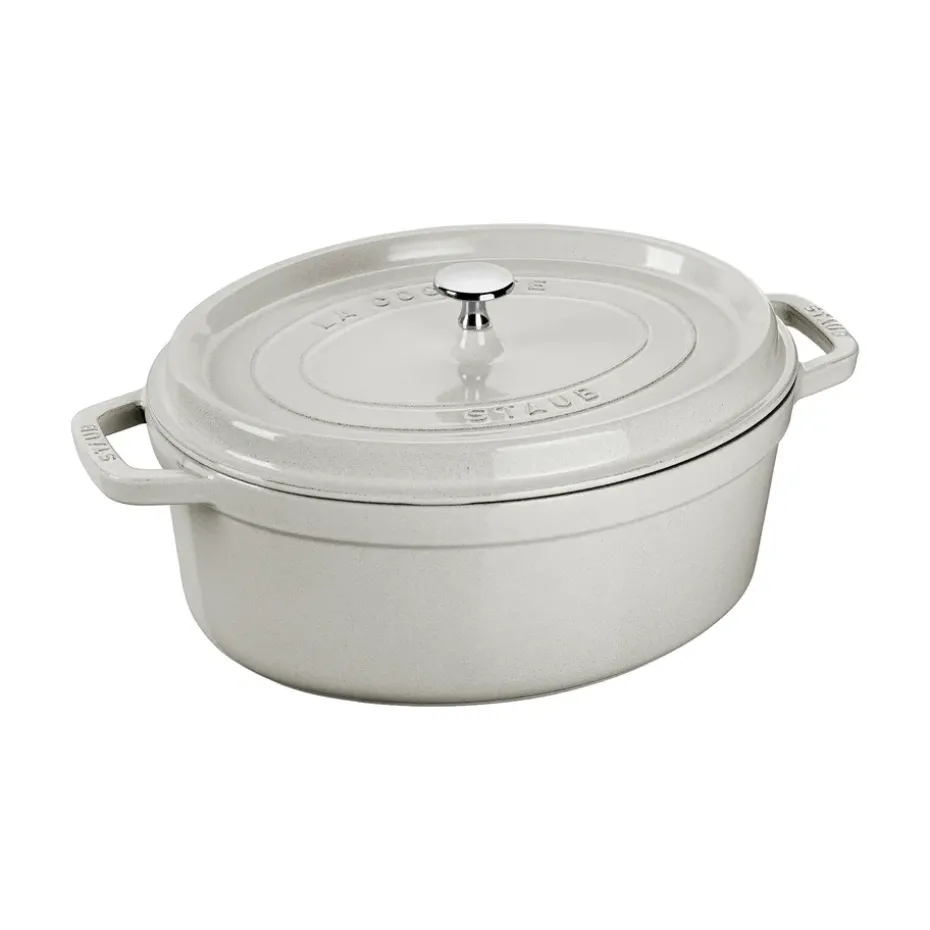 Olla ovalada Staub White Truffle, 2,35 l