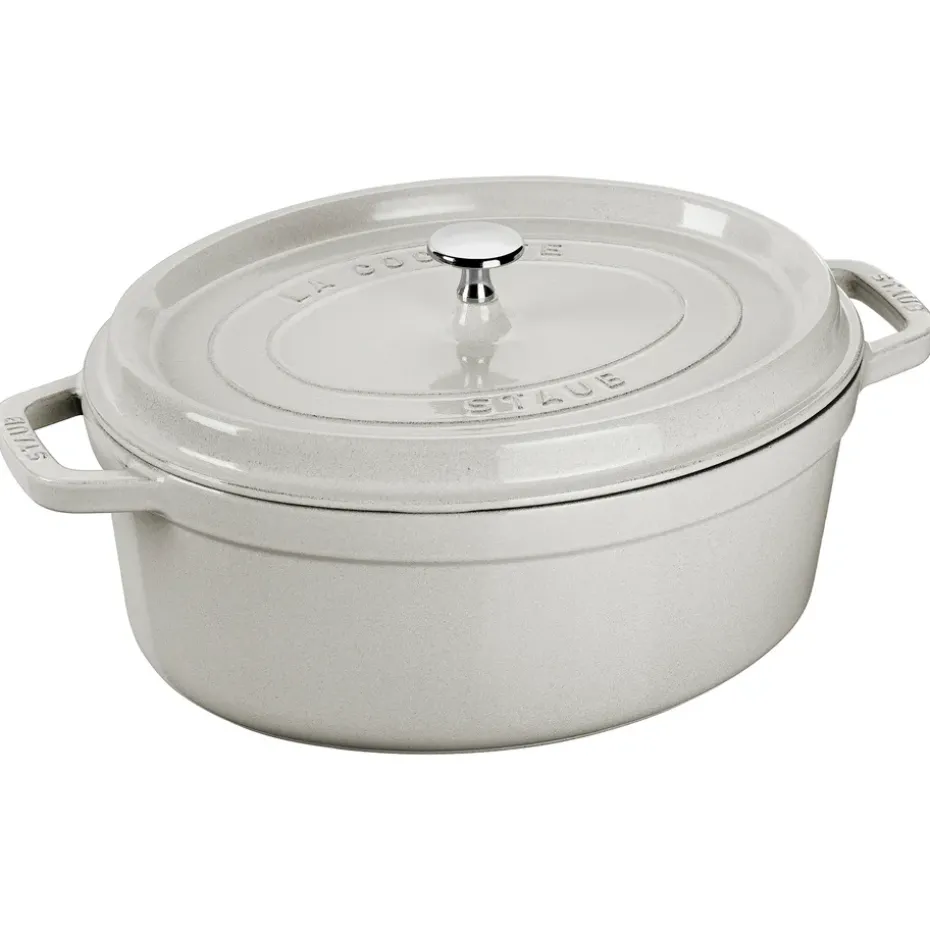 Olla ovalada Staub White Truffle, 5,5 l