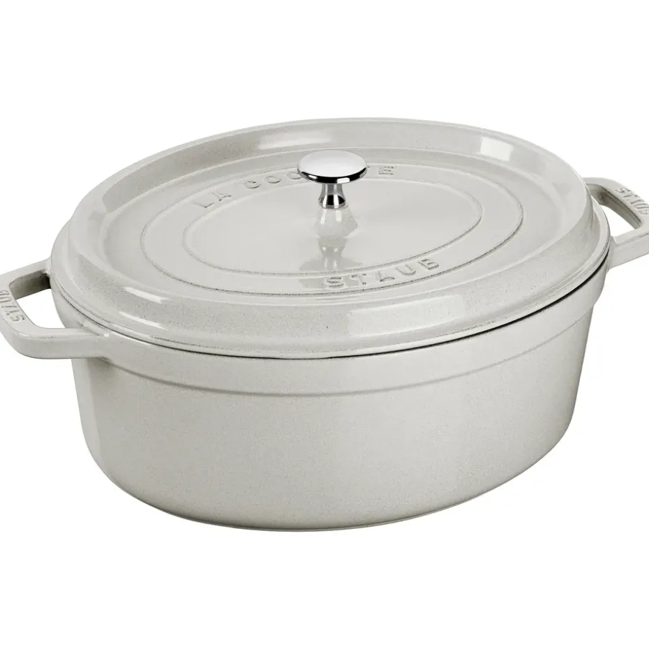 Olla ovalada Staub White Truffle, 8 l