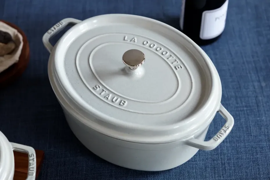 Olla ovalada Staub White Truffle, 8 l