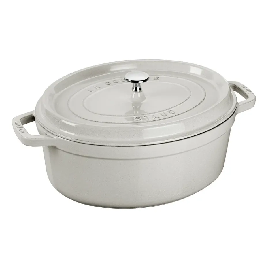 Olla ovalada Staub White Truffle, 3,2 l