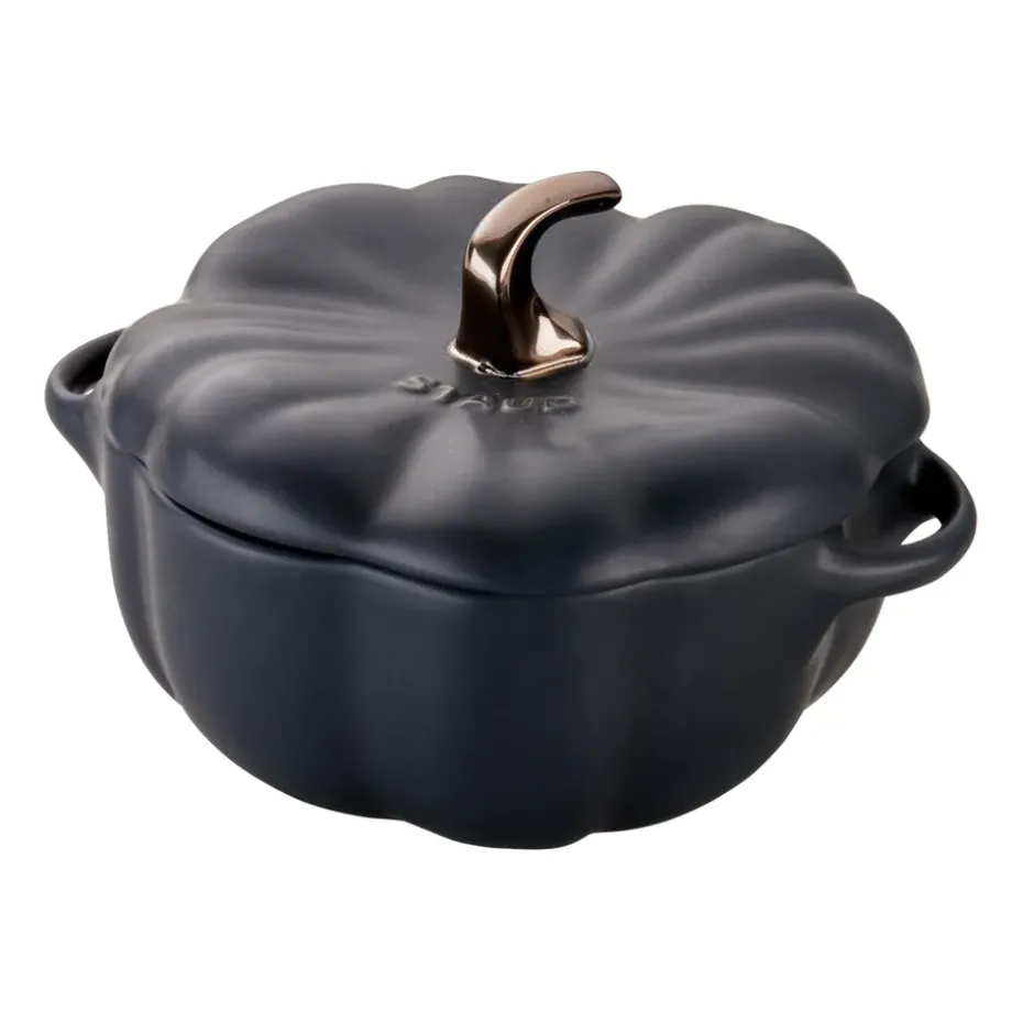 Olla Staub calabaza en gres negro, 0,7 L