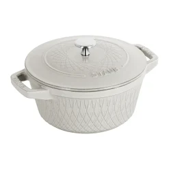 Olla Staub Twister La Cocotte 4 L, White truffle
