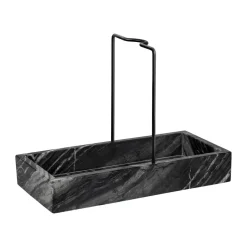 Organizador de encimera Marble 12x23,5 cm, Black-grey