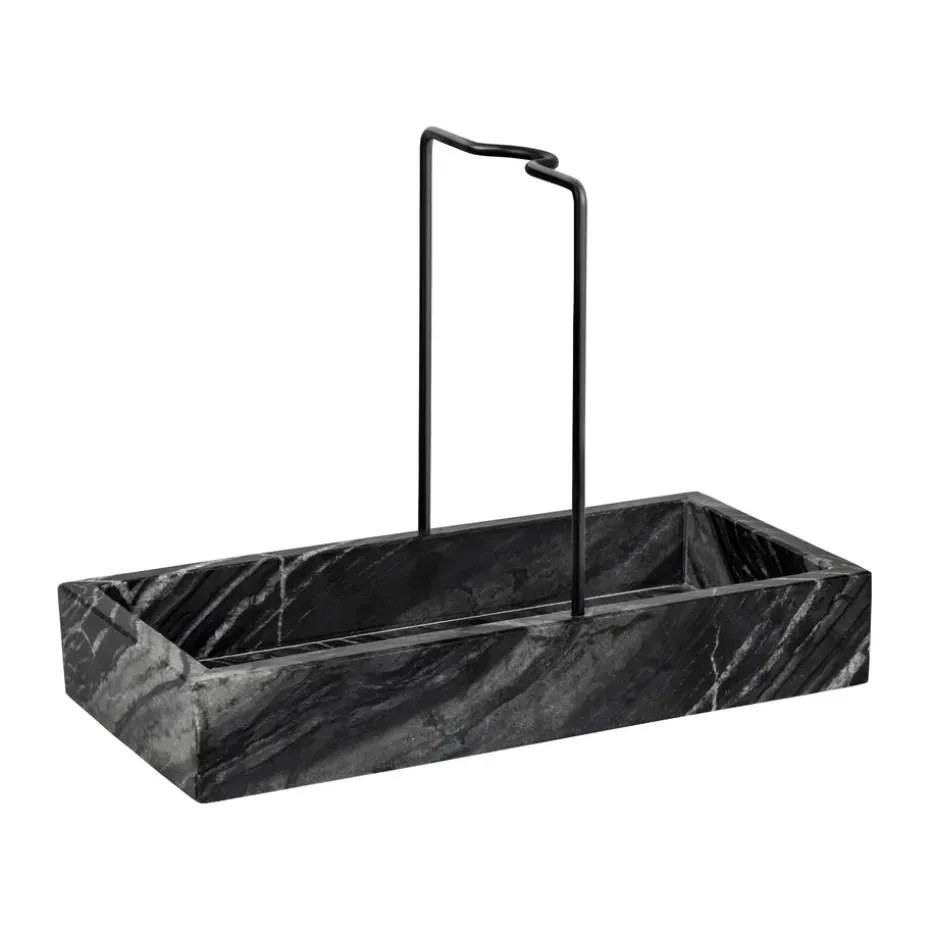Organizador de encimera Marble 12x23,5 cm, Black-grey