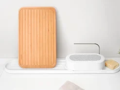Organizador de fregadero SinkStyle, set de 2 piezas, Mineral Fresh White