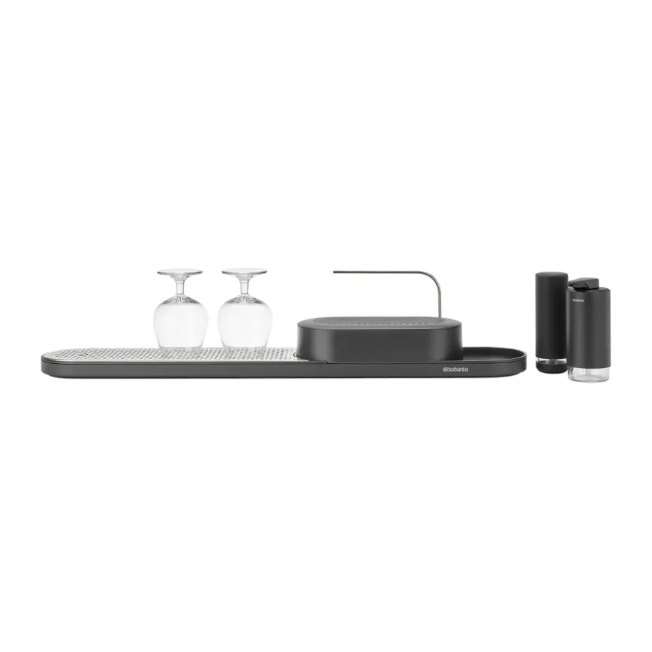 Organizador de fregadero SinkStyle, set de 4 piezas, Mineral Infinite Grey