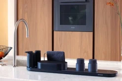 Organizador de fregadero SinkStyle, set de 4 piezas, Mineral Infinite Grey