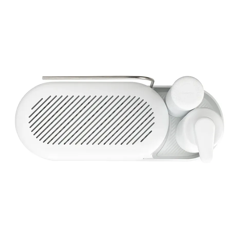 Organizador de fregadero SinkStyle, set de 3 piezas, Mineral Fresh White