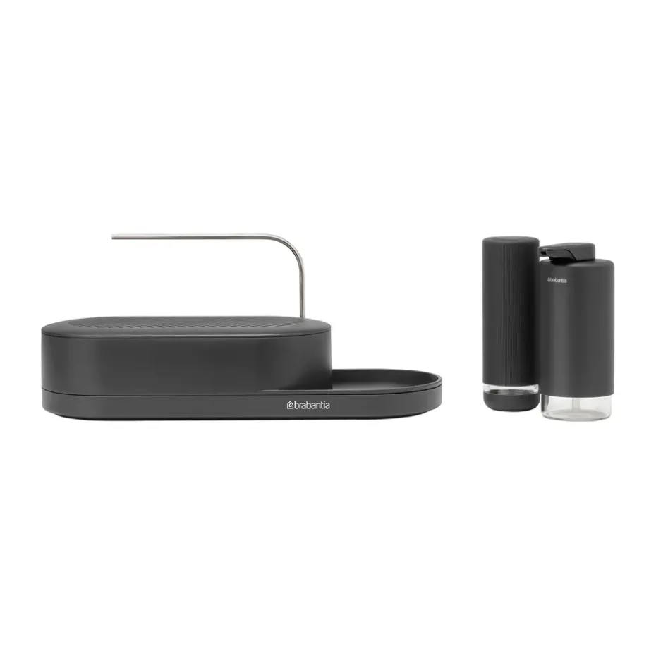 Organizador de fregadero SinkStyle, set de 3 piezas, Mineral Infinite Grey