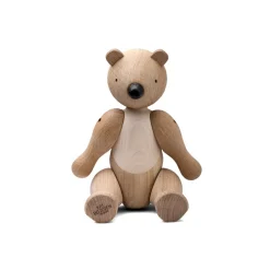 Oso de madera Kay Bojesen mediano, roble y arce