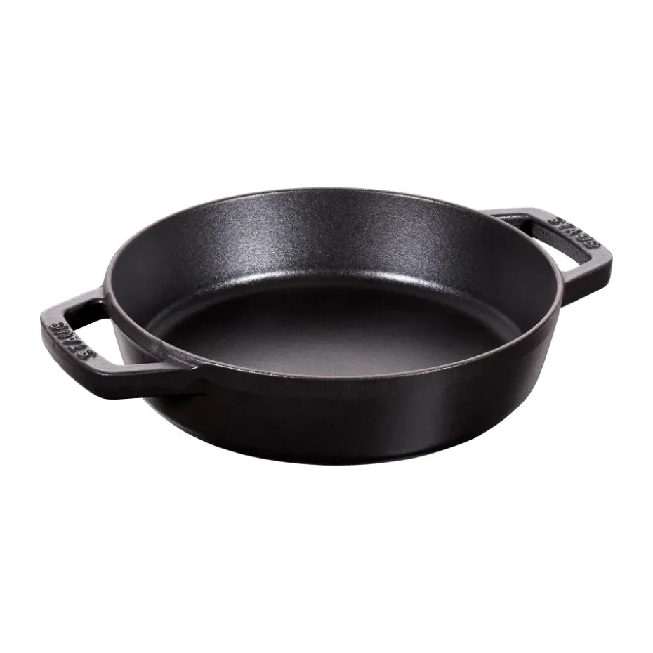 Paella de hierro fundido Staub con 2 asas negra, Ø20 cm