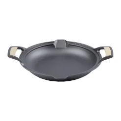 Paellera Signature hierro fundido pulido 33 cm, Negro