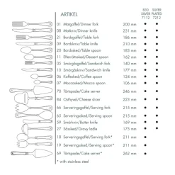 Pala para tarta Gammal Fransk plata-acero inoxidable, 26,5 cm