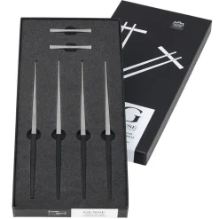 Palillos Focus de Luxe 4+2, acero inoxidable