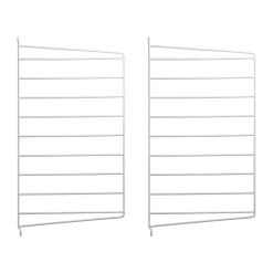 Panel de pared String, Blanco, 50x30 cm, paquete de 2