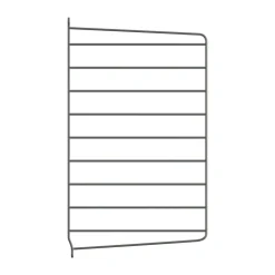 Panel de pared String, Gris oscuro, 50x30 cm, paquete de 1