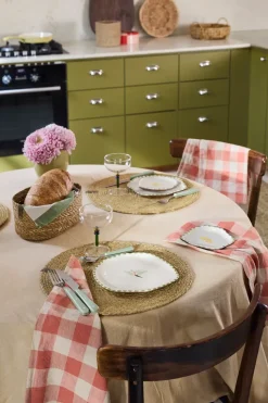 Panera ovalada Emil set de 3, Natural