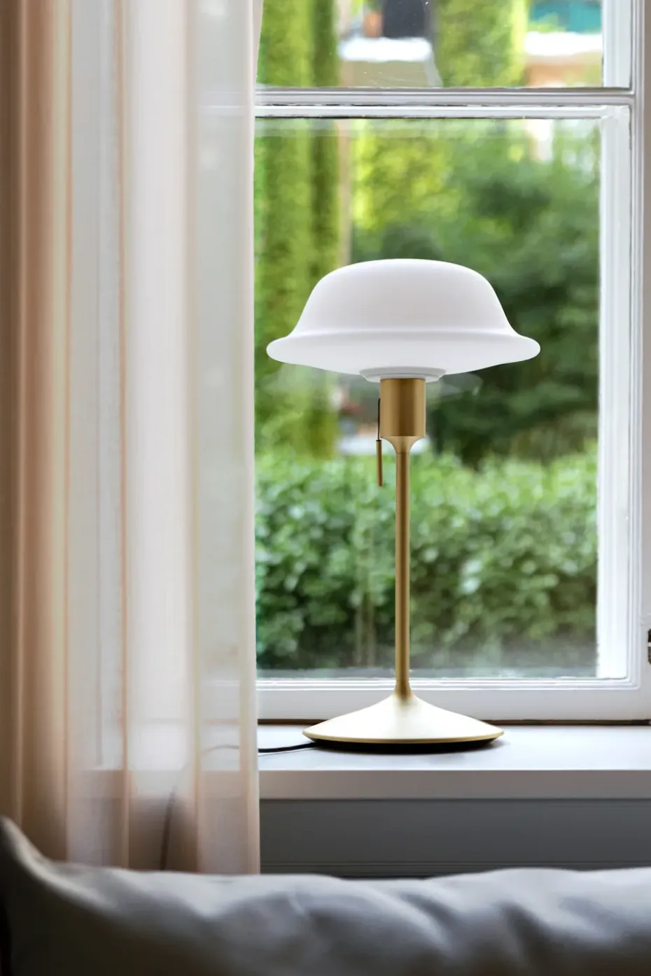 Pantalla de lámpara Butler Ø30 cm, blanco