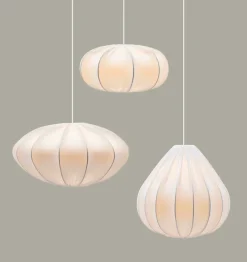 Pantalla de lámpara Dalia 40 cm, blanco