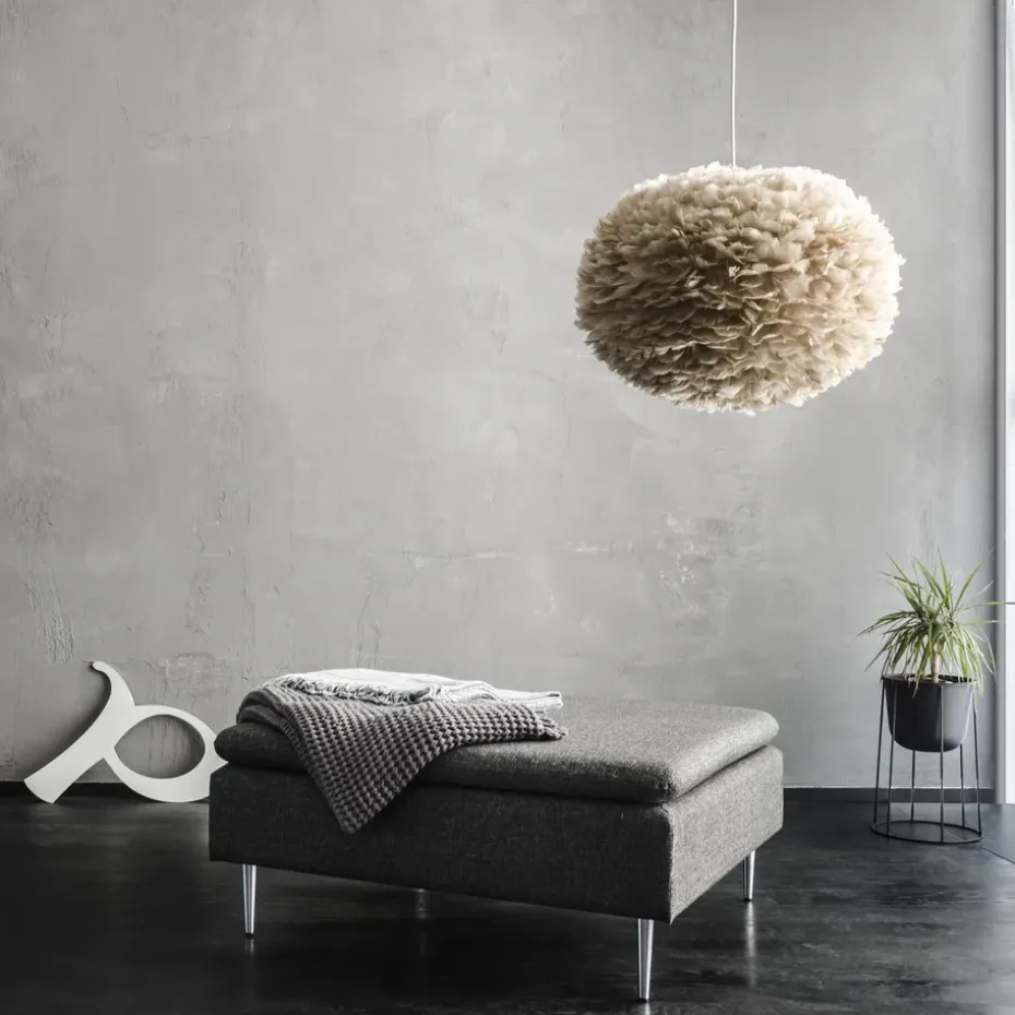 Pantalla de lámpara Eos marrón claro, Large Ø 65 cm