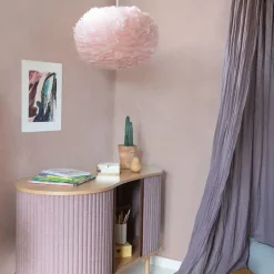 Pantalla de lámpara Eos rosa claro, Ø 45 cm