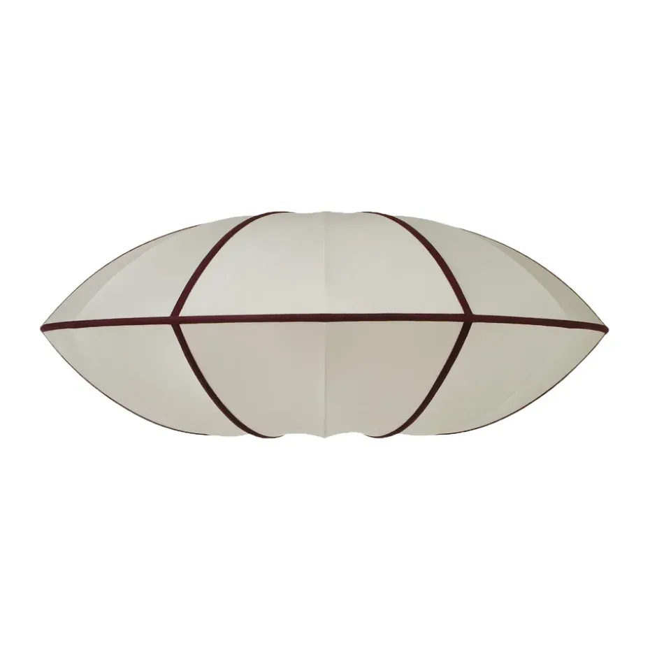 Pantalla de lámpara Indochina Classic UFO, Offwhite-bordeaux