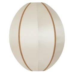 Pantalla de lámpara Indochina Classic Oval S, Offwhite-amber