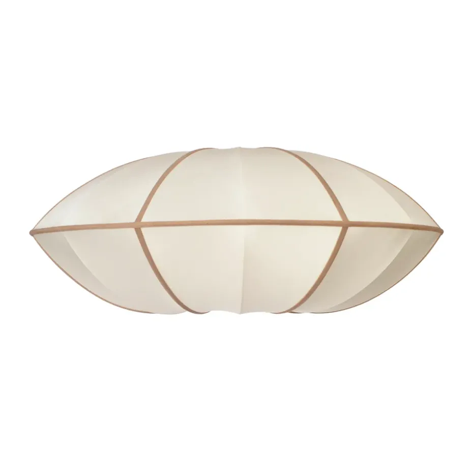 Pantalla de lámpara Indochina Classic UFO, Offwhite-amber