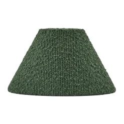 Pantalla de lámpara Iris 20, Bouclé musgo verde