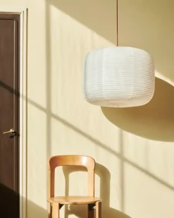 Pantalla de lámpara Paper Shade Donut, Classic white Ø80