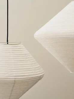 Pantalla de lámpara Paper Shade Diamond, Classic white, Ø50 cm