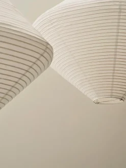 Pantalla de lámpara Paper Shade Diamond, Classic white, Ø50 cm