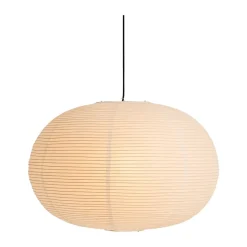 Pantalla de lámpara Paper Shade elipse, blanco