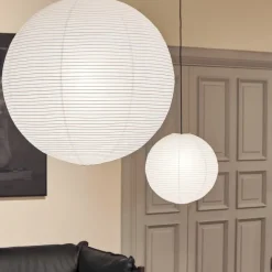 Pantalla de lámpara Paper Shade Ø80 cm, Blanco
