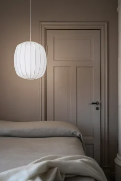 Pantalla de lámpara Prisma Ø25 cm linne, Natural