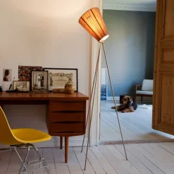 Pantalla para lámpara de pie Oslo Wood, beige